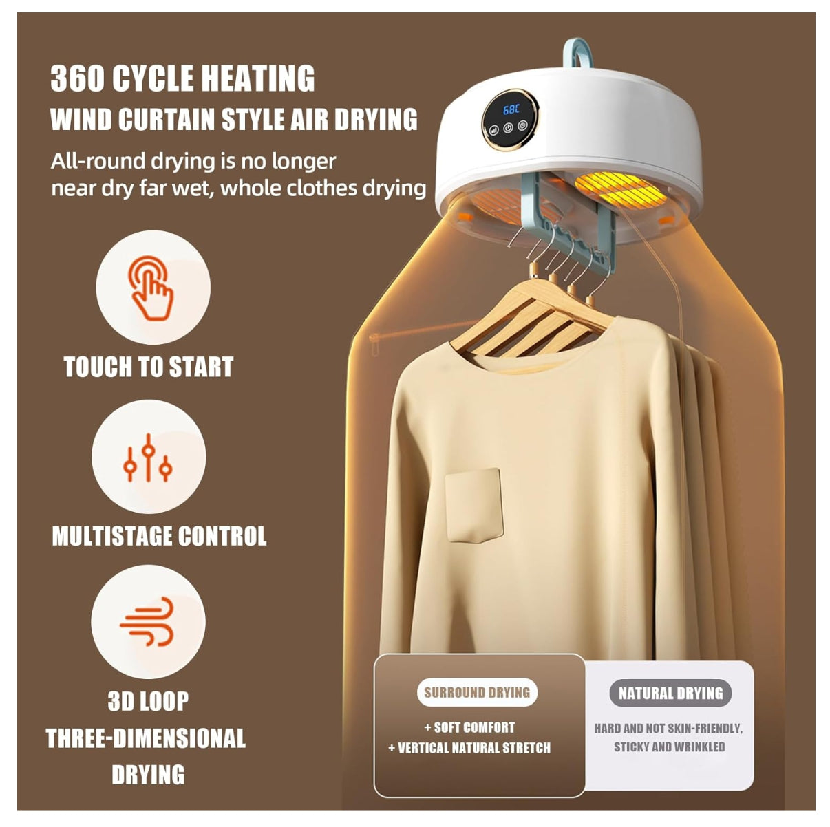 Secadora Portátil con Calefacción